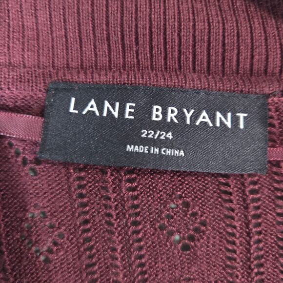 Lane Bryant Womens Classic 3/4 Sleeve Open Front Pointelle Shrug Size 22 24 - Picture 3 of 7